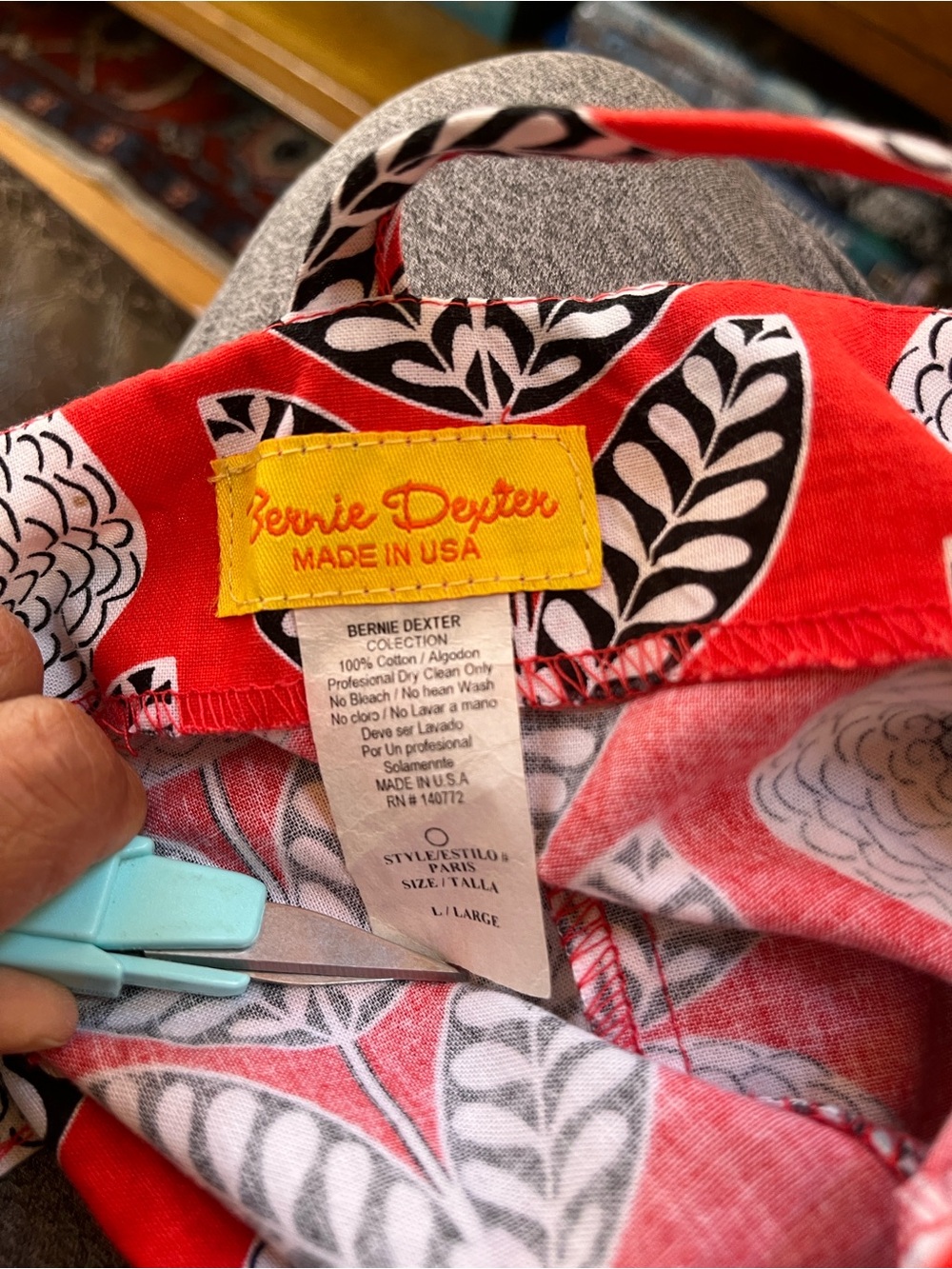 Bernie Dexter Red Floral Circle-Print Midi Dress - Picture 4 of 9